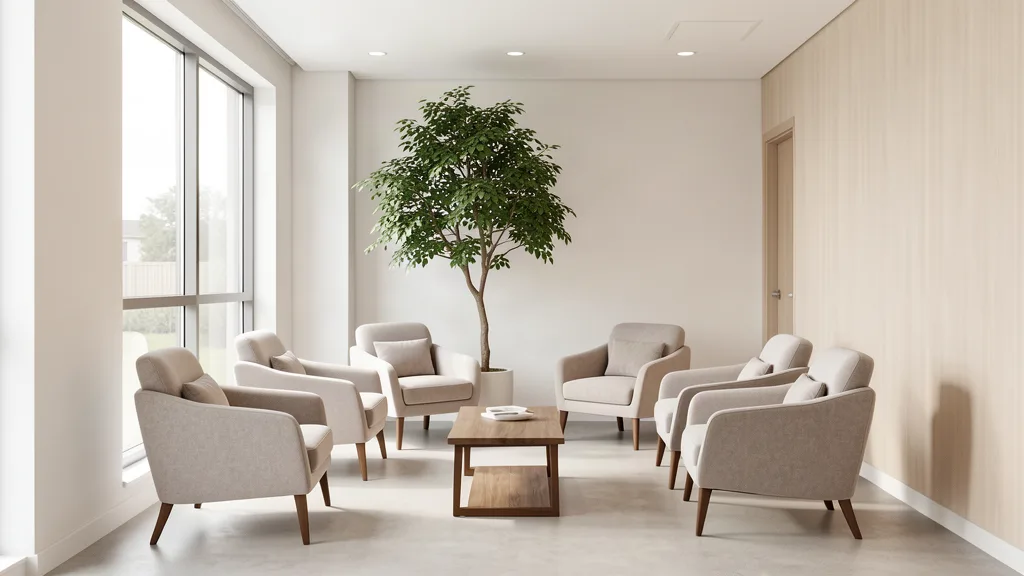 Detail of a calm consultation environment