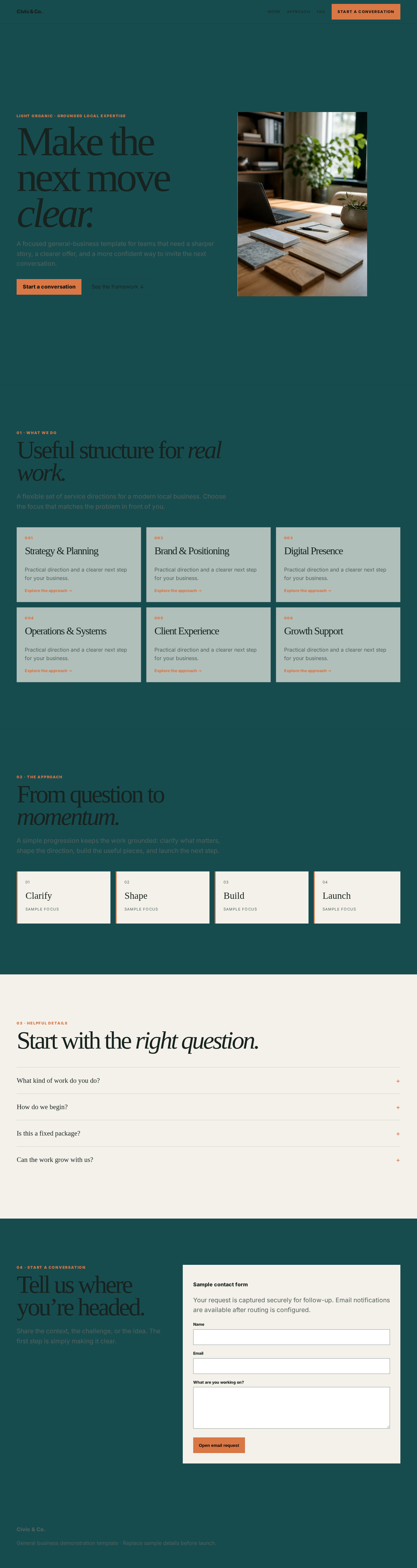 General Business T1 Civic & Co. preview screenshot