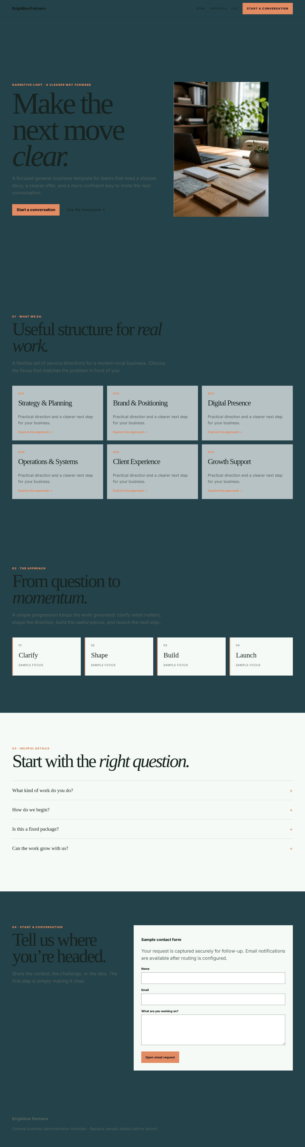 General Business T2 Brightline Partners preview screenshot