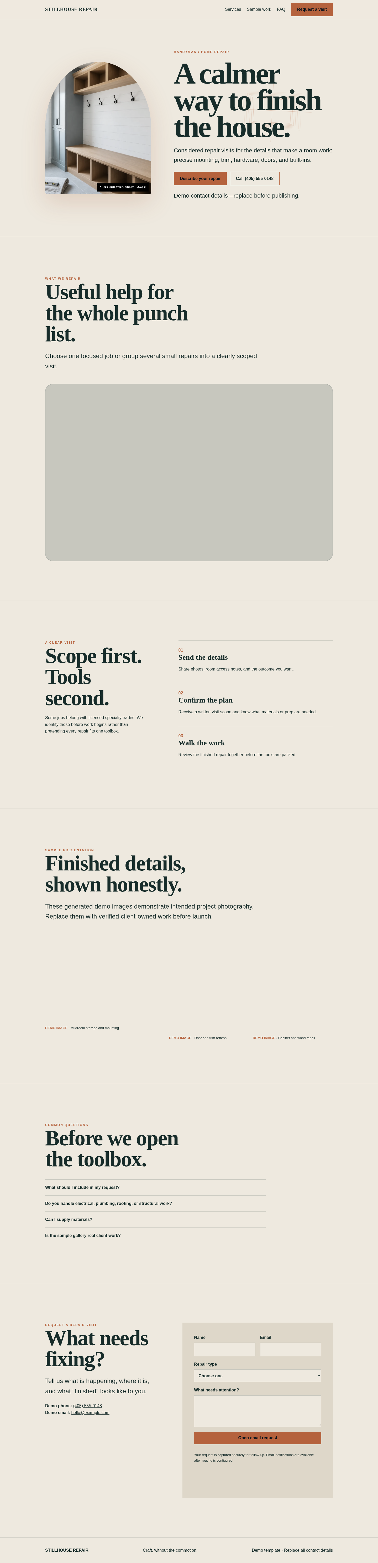 Handyman / Home Repair T3 Joinery Works preview screenshot
