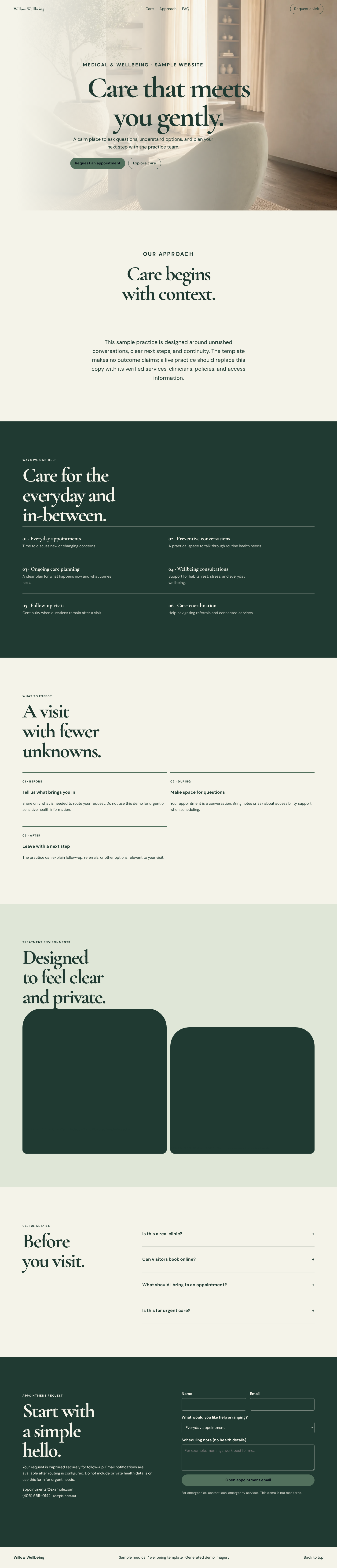 Medical / Wellbeing T1 Moss & Mind preview screenshot